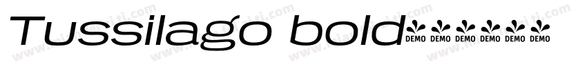 Tussilago bold字体转换